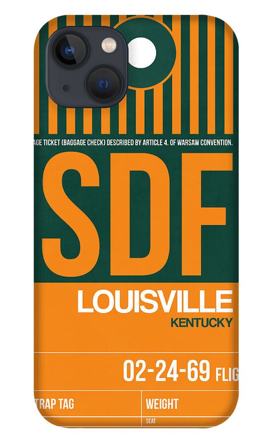 SDF Louisville Luggage Tag II iPhone 13 Case by Naxart Studio