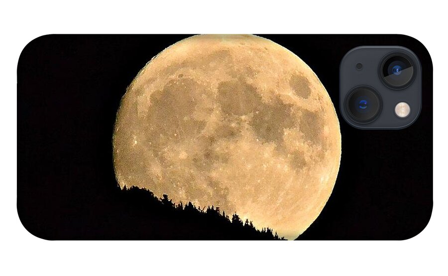 Moon iPhone 13 Case featuring the photograph September Moonrise by Dorrene BrownButterfield