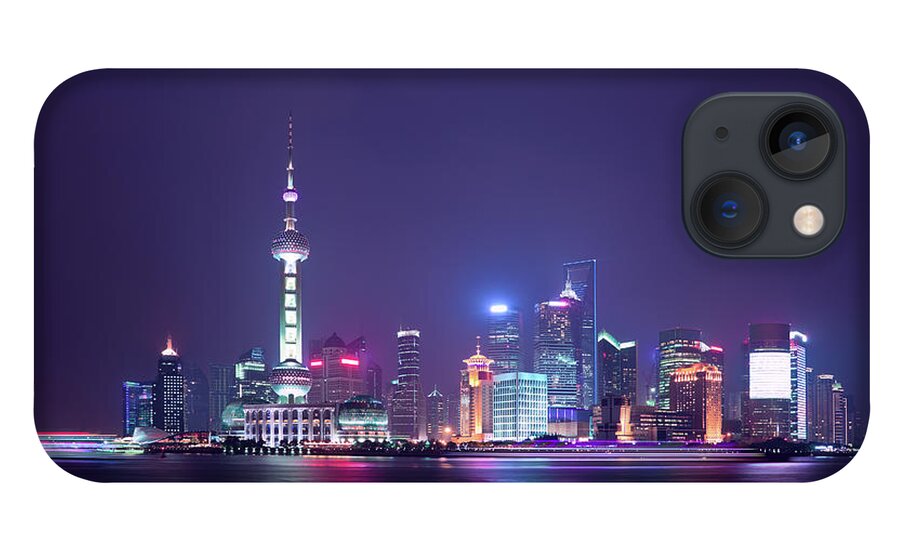 Chinese Culture iPhone 13 Case featuring the photograph Shanghai Cityscape by Ithinksky