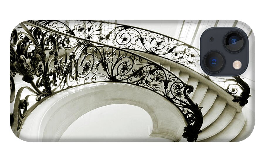 Curve iPhone 13 Case featuring the photograph Staircase In Paris by Nikada