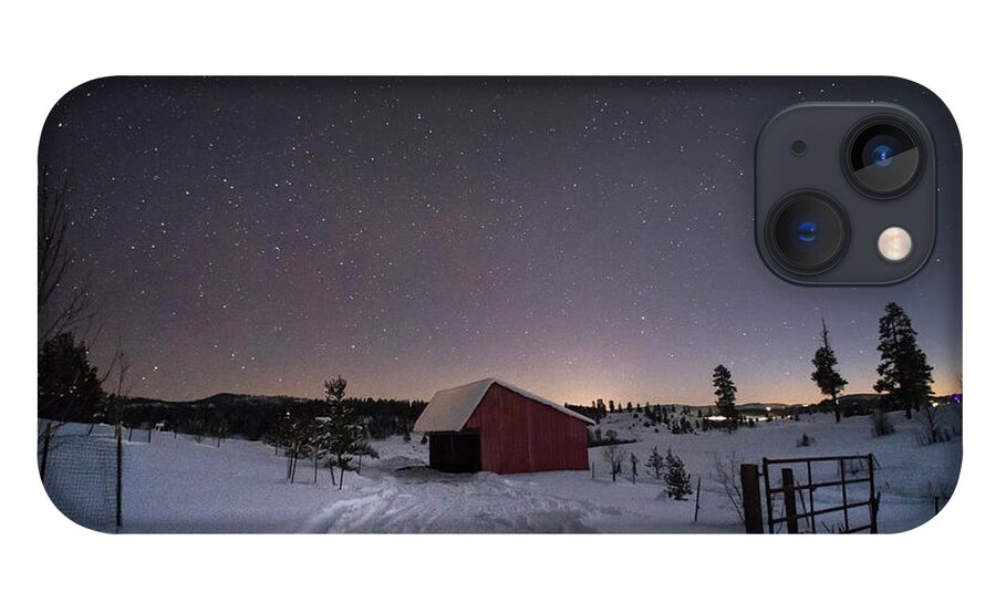 Barn iPhone 13 Case featuring the photograph Starry Barn by Mark Langford