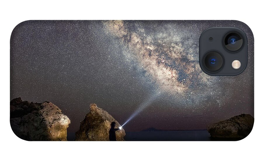 Milky Way iPhone 13 Case featuring the photograph Still A Kid Under The Stars by Elias Pentikis