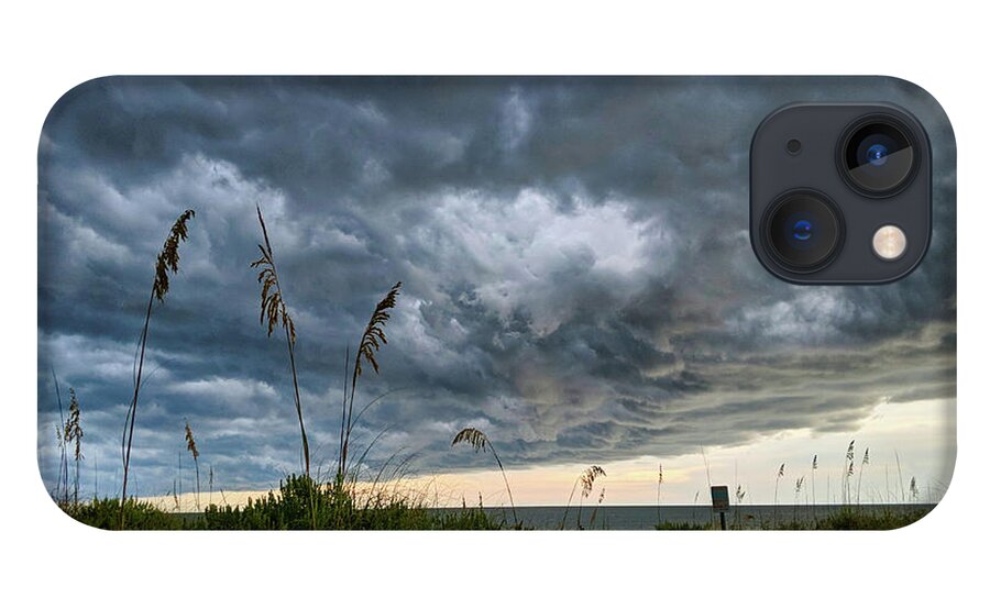 Sky iPhone 13 Case featuring the photograph Stormy Sunset by Portia Olaughlin