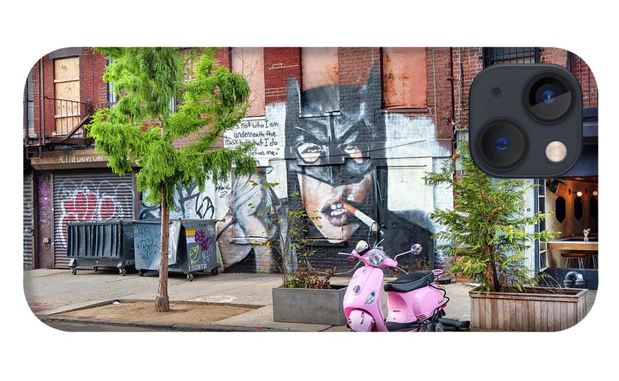Estock iPhone 13 Case featuring the digital art Street In Williamsburg Brooklyn by Laura Zeid