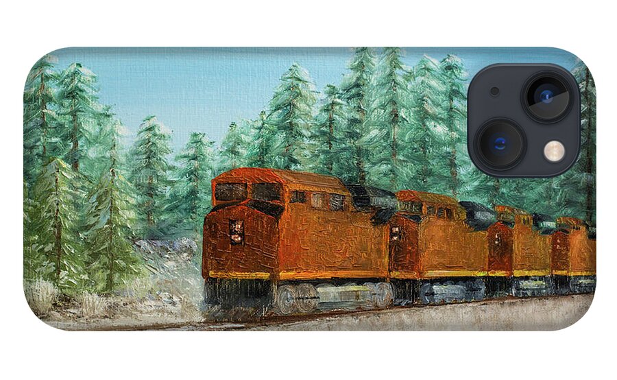 Train iPhone 13 Case featuring the painting Strength by Renee Logan