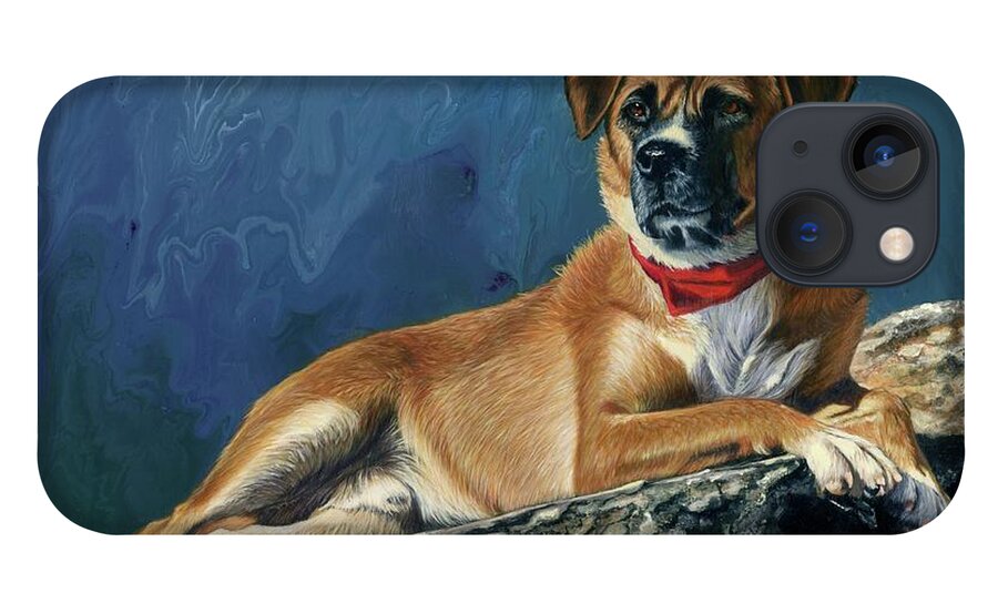 Dog iPhone 13 Case featuring the painting Strider by Rosellen Westerhoff