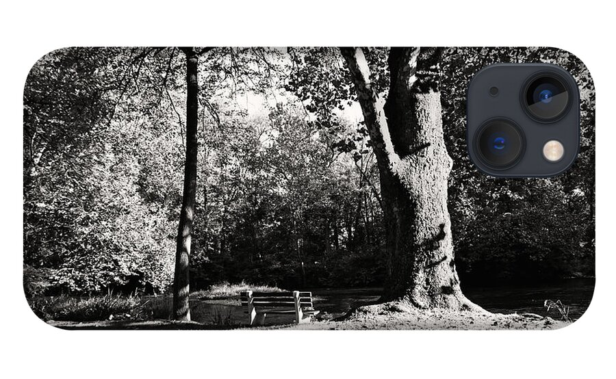 Black And White iPhone 13 Case featuring the photograph Summer Afternoon on the Yellow Breeches by Steve Ember