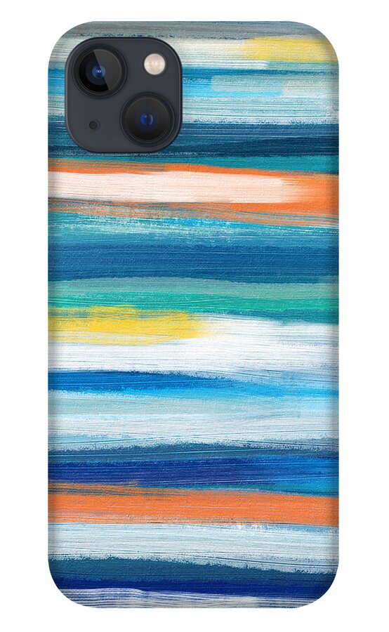 Beach iPhone 13 Case featuring the painting Summer Surf 3- Art by Linda Woods by Linda Woods