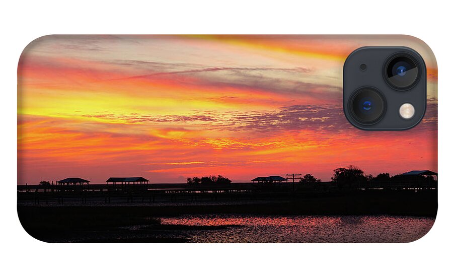 Sunrise iPhone 13 Case featuring the photograph Sunrise in Awendaw by Patricia Schaefer