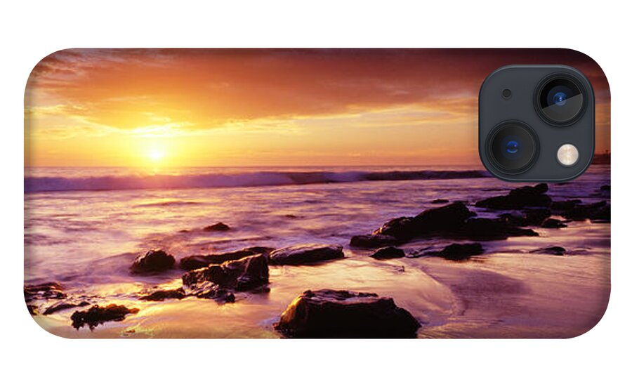 Scenics iPhone 13 Case featuring the photograph Sunset At Laguna Beach by Jason v