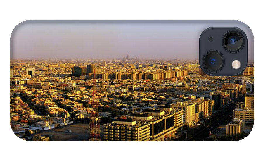 Panoramic iPhone 13 Case featuring the photograph Sunset At Riyadh by Ayman Aljammaz