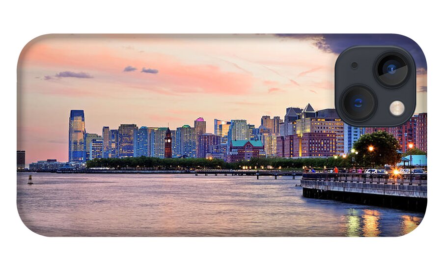 Outdoors iPhone 13 Case featuring the photograph Sunset Over Jersey City, Nj by Espiegle