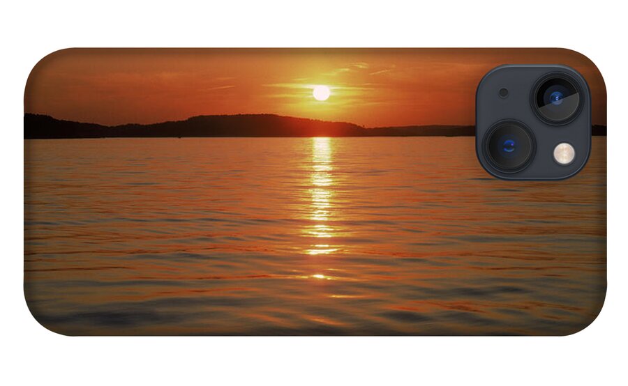 Tranquility iPhone 13 Case featuring the photograph Sunset Over Lake Lanier, Ga by Mark Gibson