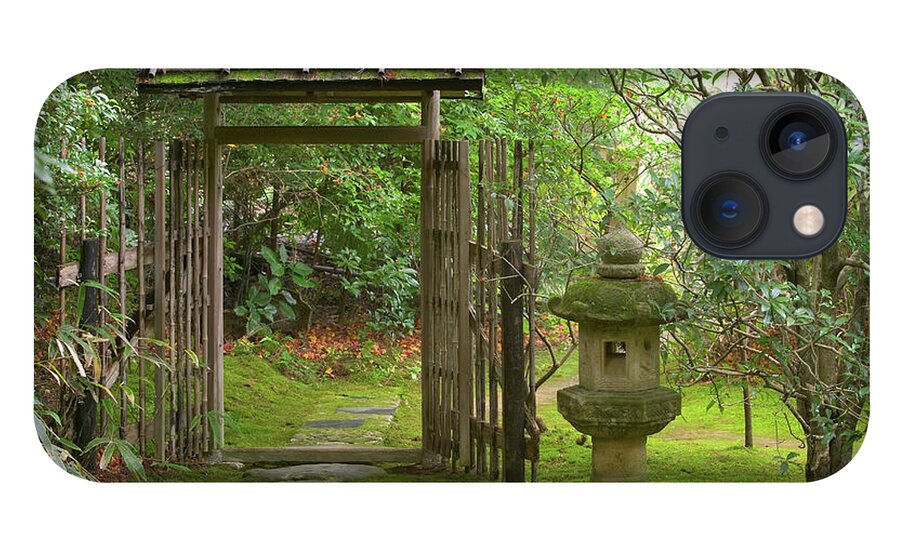 Grass iPhone 13 Case featuring the photograph Tea House Path And Garden, Kyoto by Art Wolfe