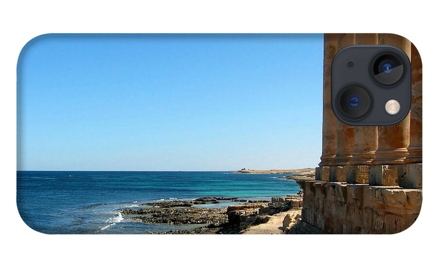 Shadow iPhone 13 Case featuring the photograph Temple Of Isis, Sabratha, Libya by Joe & Clair Carnegie / Libyan Soup
