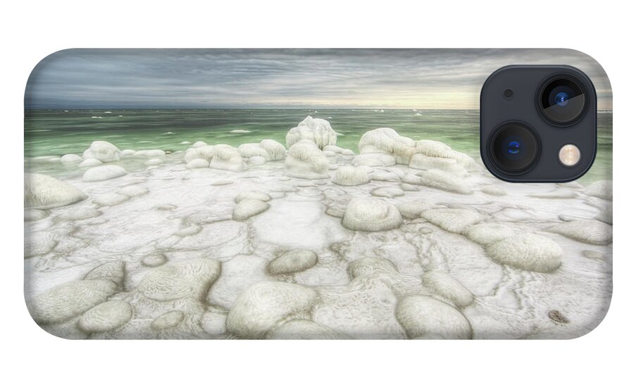 Dawn iPhone 13 Case featuring the photograph The Green Ice Filled Water Of Hudsons by Robert Postma / Design Pics