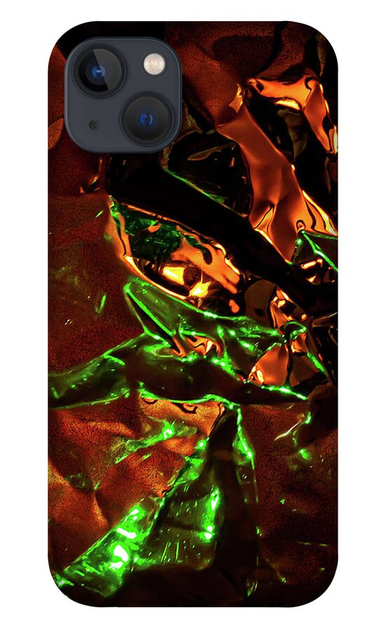 Abstract iPhone 13 Case featuring the digital art The Green Sorcerer by Liquid Eye