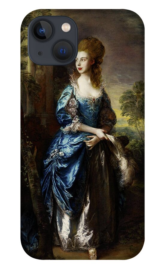 The Honourable Francis Duncomb iPhone 13 Case featuring the painting The Honourable Francis Duncomb by Thomas Gainsborough by Rolando Burbon