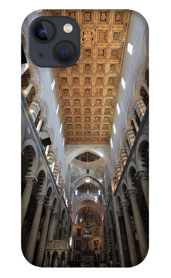 Arch iPhone 13 Case featuring the photograph The Nave Of Pisa Cathedral by Bruce Yuanyue Bi