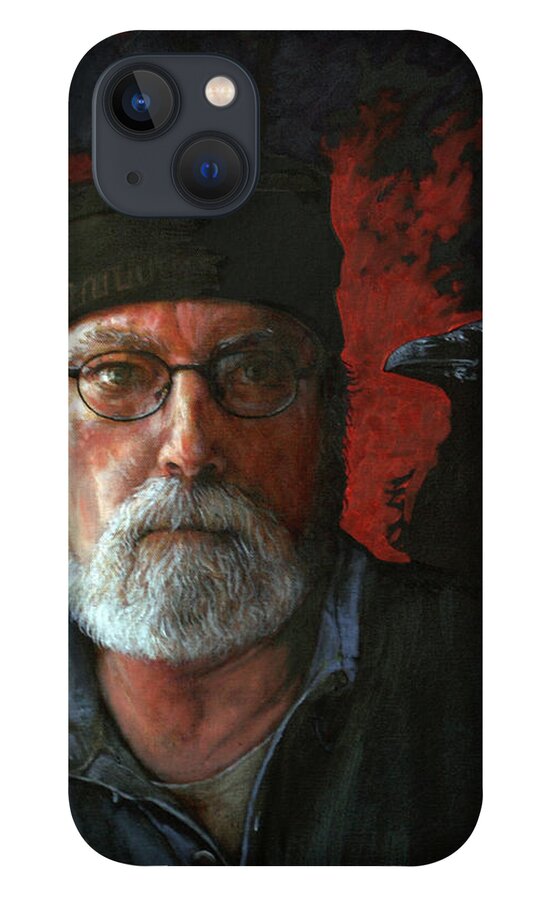 Self Portrait iPhone 13 Case featuring the painting The Raven King by William Stoneham