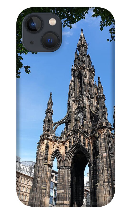 The Scott Monument iPhone 13 Case featuring the photograph The Scott Monument - Victorian Gothic by Yvonne Johnstone