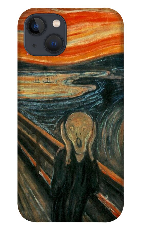 Scream iPhone 13 Case featuring the painting The Scream by Edward Munch