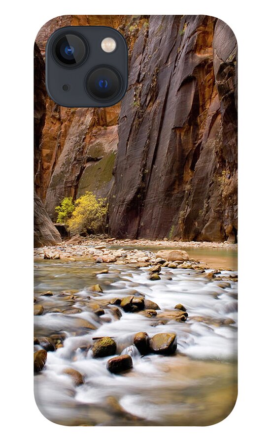 Tranquility iPhone 13 Case featuring the photograph The Virgin River Flowing Through The by Alan Majchrowicz