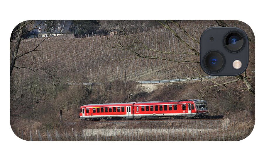 Deutsche Bahn iPhone 13 Case featuring the photograph Through Winter Vineyards by Steve Ember