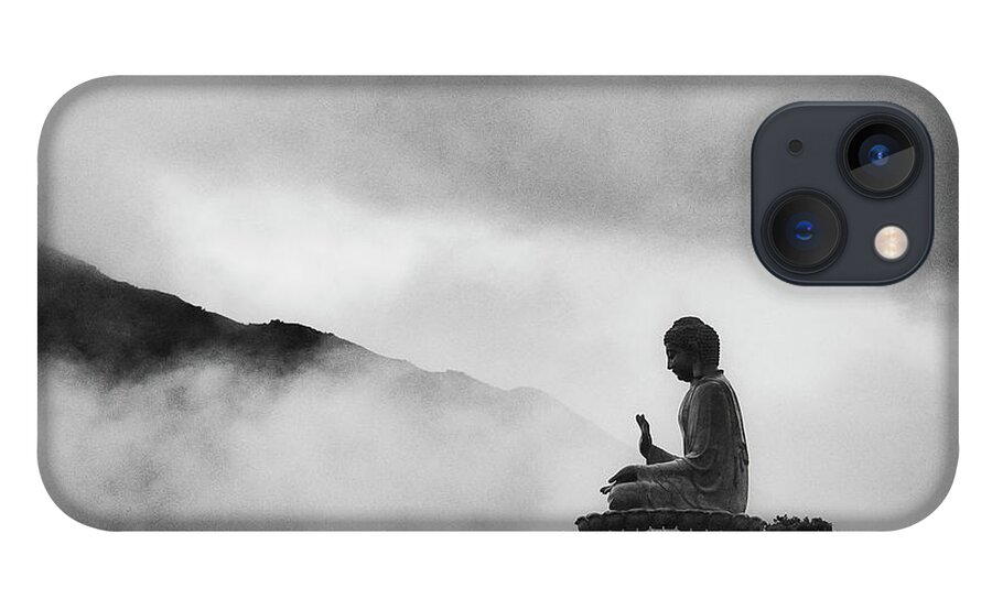 Tranquility iPhone 13 Case featuring the photograph Tian Tan Buddha by Picture By Chris Kench Photography