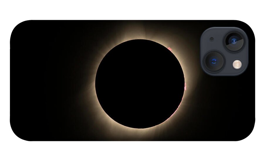 Solar Eclipse iPhone 13 Case featuring the photograph Total Solar Eclipse-2017 by Mark Langford