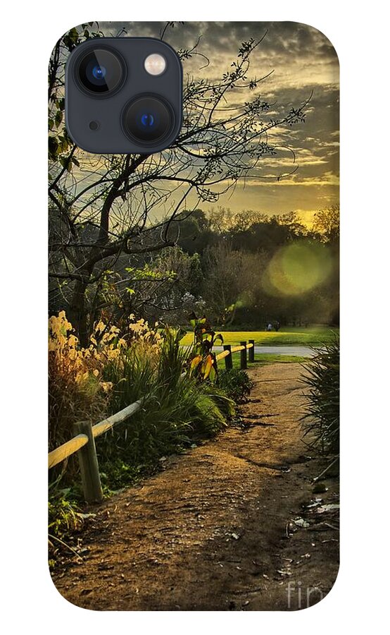 Sunset iPhone 13 Case featuring the photograph Trail to the Sunset by Alex Morales