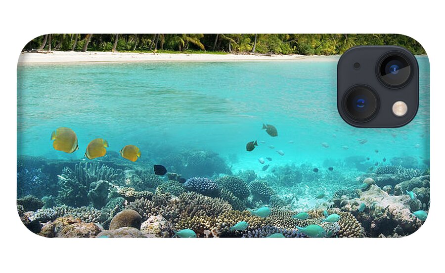 Underwater iPhone 13 Case featuring the photograph Tropical Paradise - The Maldives by Steve Allen