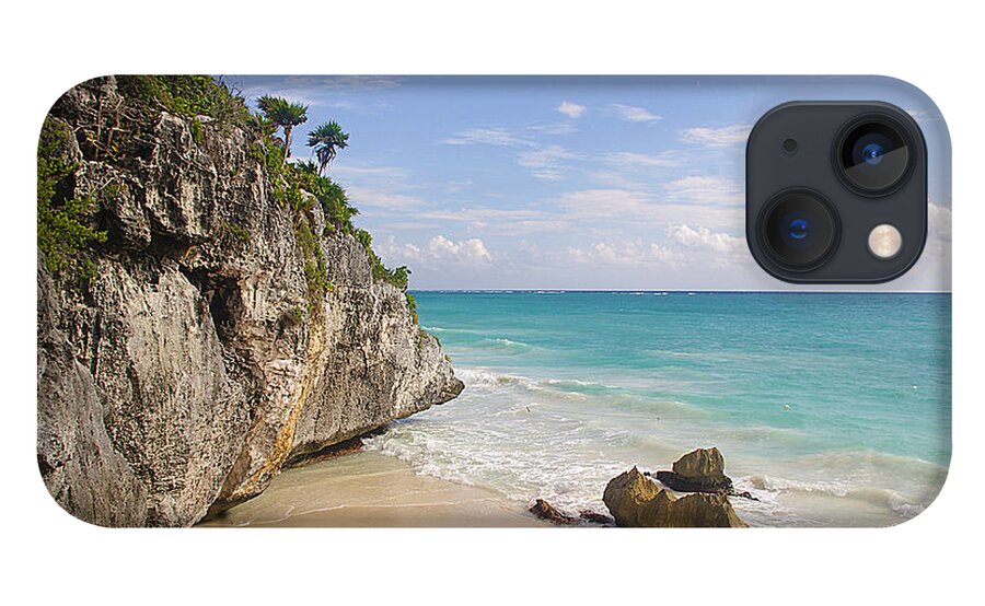 Water's Edge iPhone 13 Case featuring the photograph Tulum, Riviera Maya by Fabian Jurado's Photography.