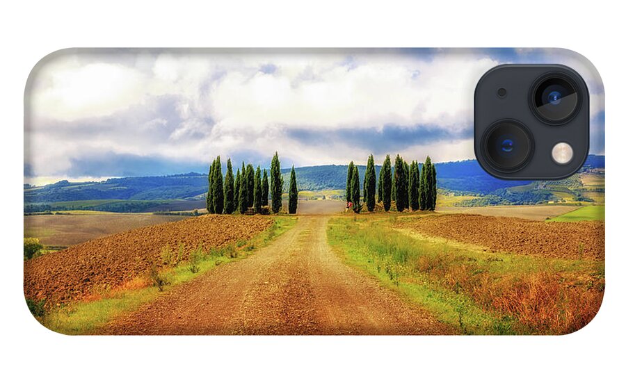 Tuscany iPhone 13 Case featuring the photograph Tuscan Road by Lev Kaytsner