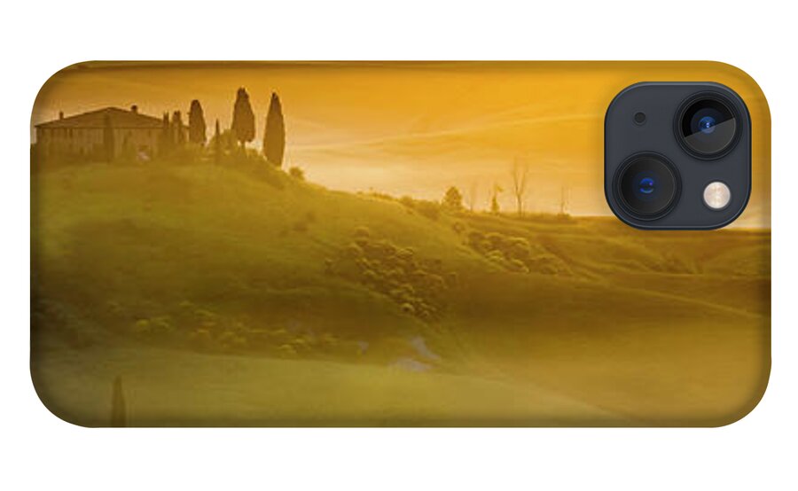 Italy iPhone 13 Case featuring the photograph Tuscany In Gold by Evgeni Dinev