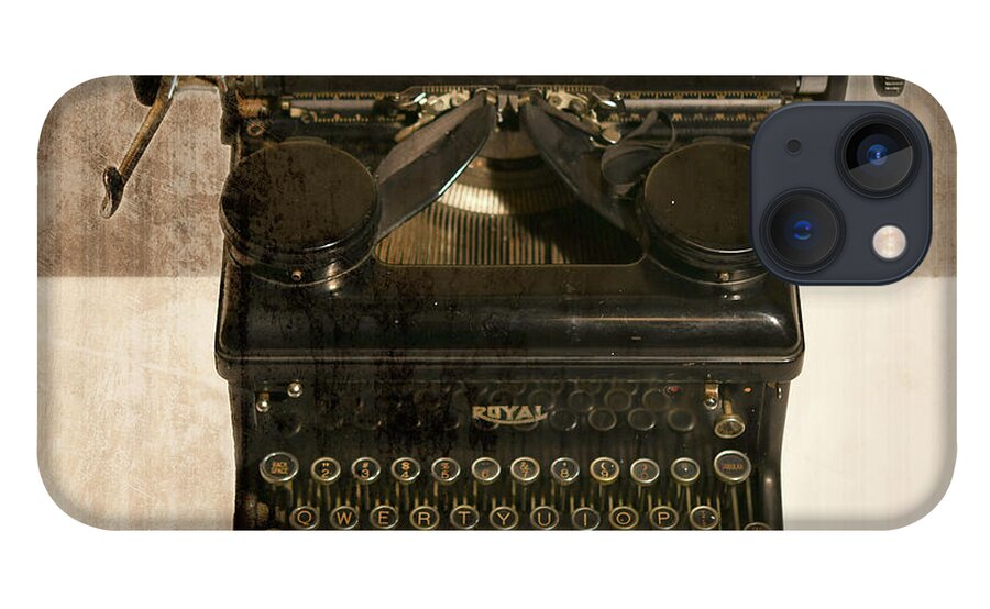 Typewriter 02 Royal iPhone 13 Case featuring the mixed media Typewriter 02 Royal by Lightboxjournal
