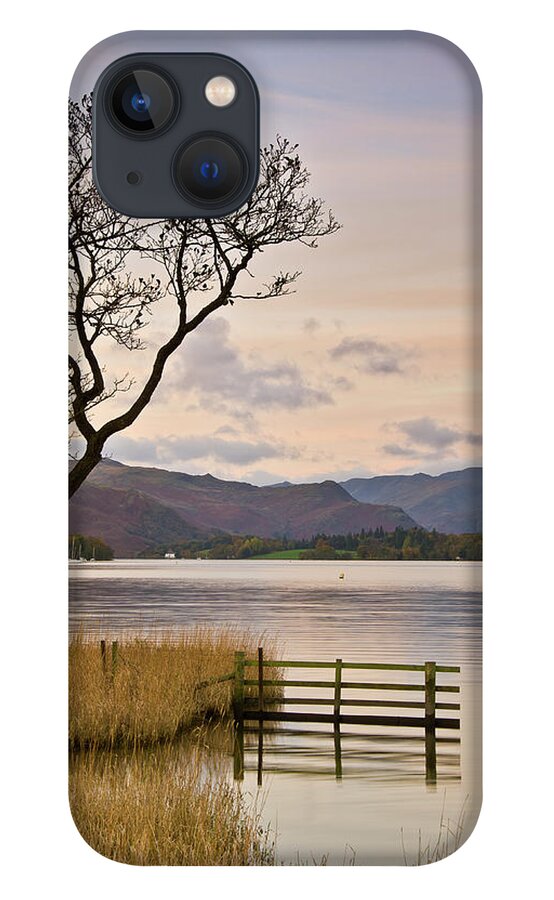 Scenics iPhone 13 Case featuring the photograph Ullswater Fence by John Ormerod