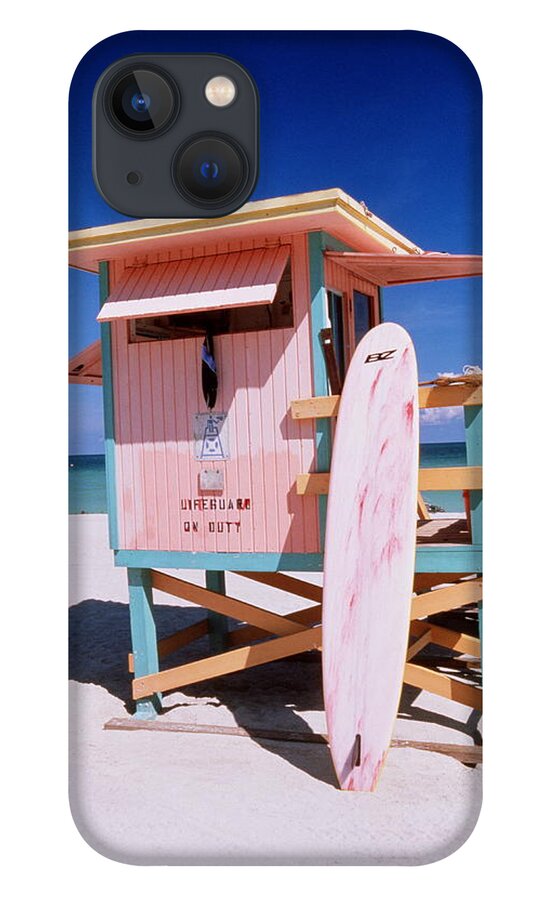 City iPhone 13 Case featuring the photograph Usa Florida Miami Beach Lifeguard by Buena Vista Images