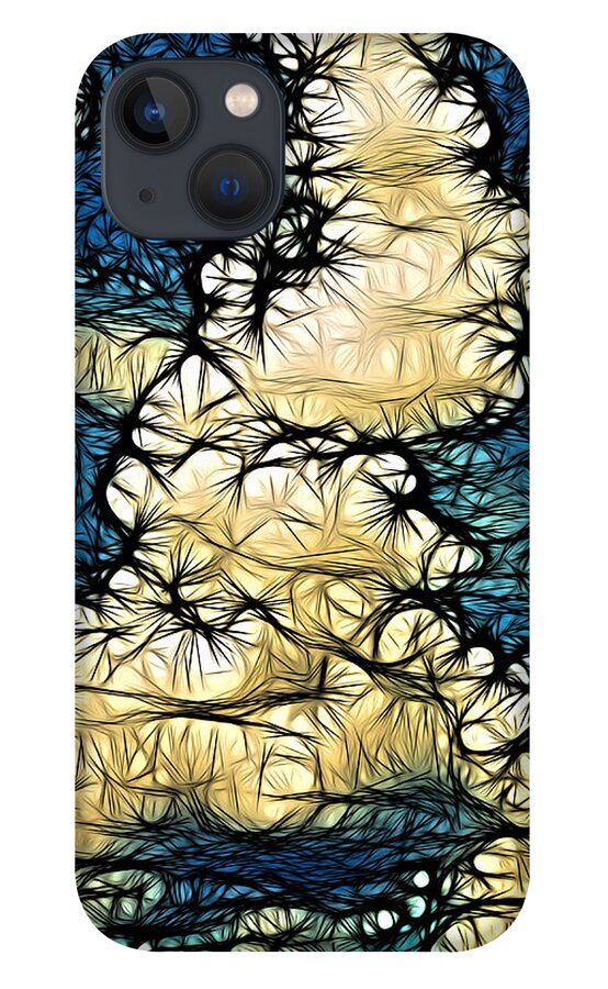 Art iPhone 13 Case featuring the digital art Utopia Parkway by Jeff Iverson