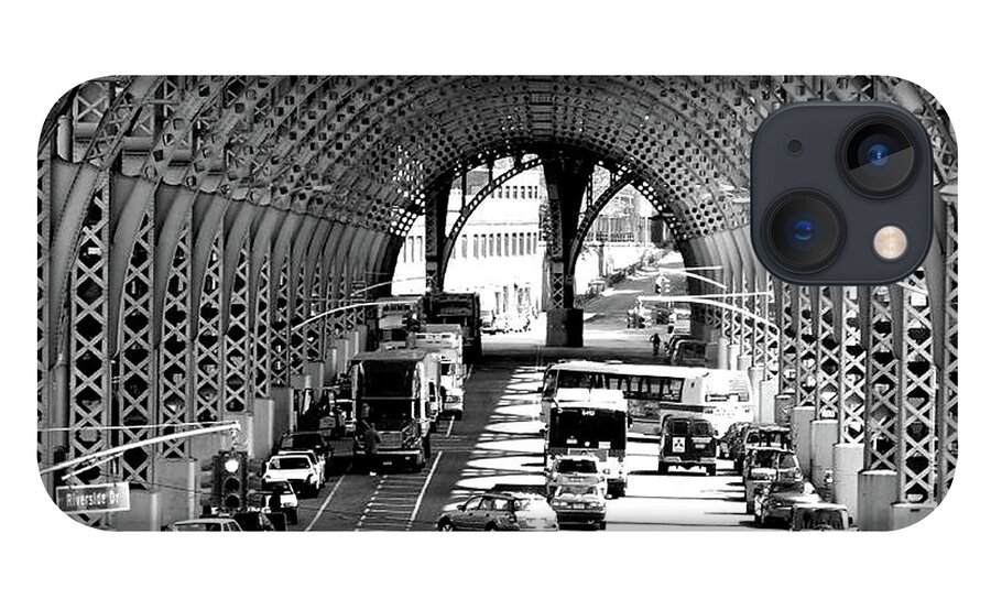 Arch iPhone 13 Case featuring the photograph Vehicles Under 125th Street Viaduct by Trish Mayo