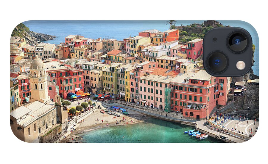 Water's Edge iPhone 13 Case featuring the photograph Vernazza by Borchee