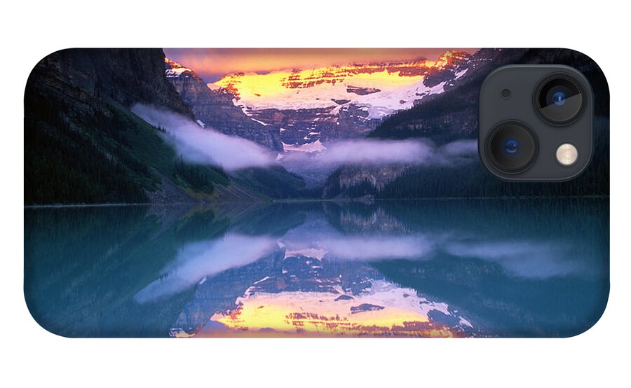 Scenics iPhone 13 Case featuring the photograph Victoria Glacier In Lake Louise, Canada by Art Wolfe