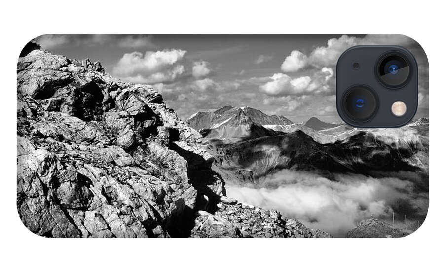 Mountains iPhone 13 Case featuring the photograph View from Diavolezza by Steve Ember