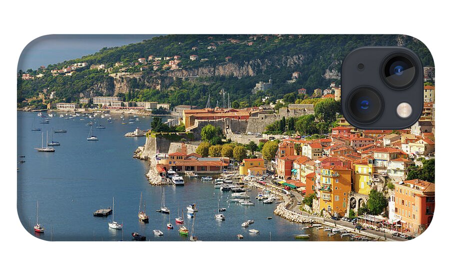 Scenics iPhone 13 Case featuring the photograph Villefranche-sur-mer On The Riviera by Cornelia Doerr