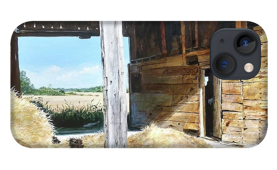 Barn iPhone 13 Case featuring the painting While The Sun Shines by William Brody