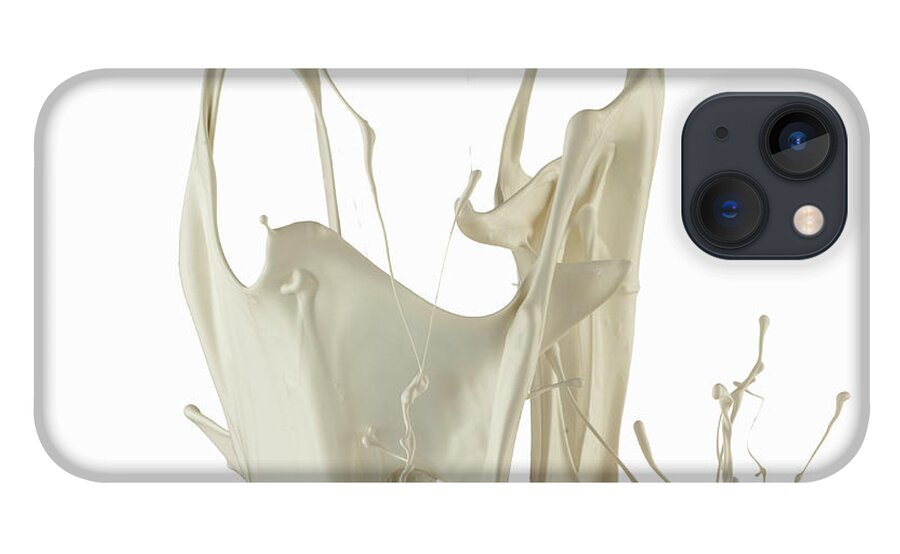 Milk iPhone 13 Case featuring the photograph White Paint Splash by Don Farrall