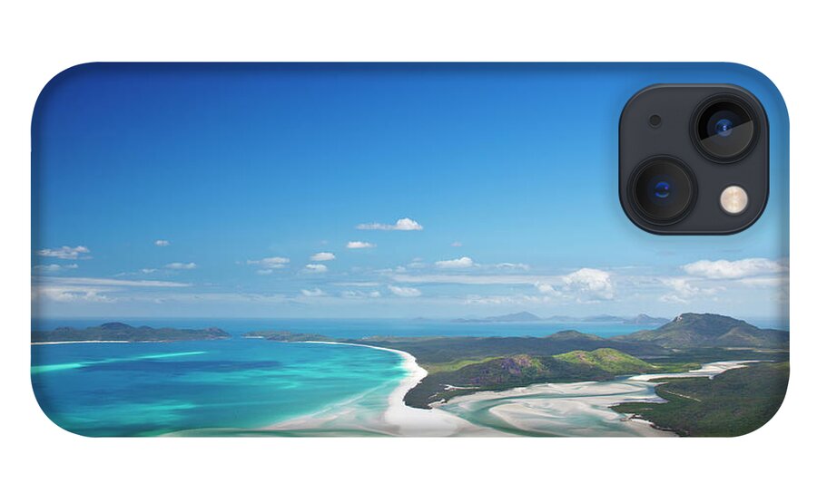 Scenics iPhone 13 Case featuring the photograph Whitehaven Beach And Hill Inlet by Aaron Foster