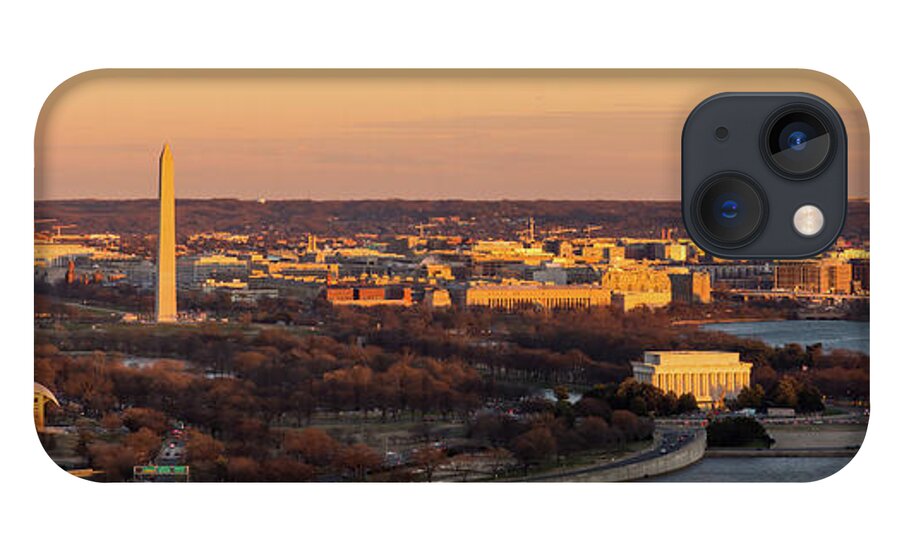Washington Dc iPhone 13 Case featuring the photograph Winter Capitol Sunset by Liz Albro