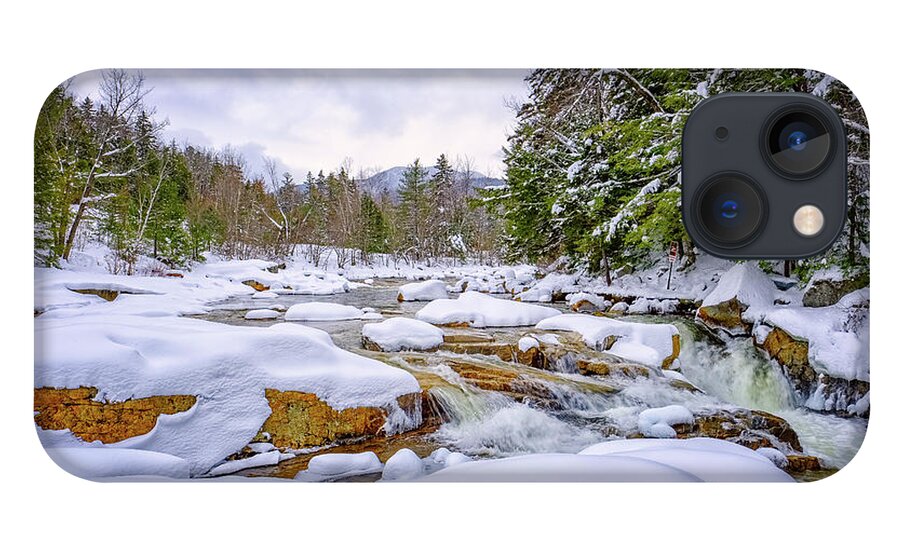 Snow iPhone 13 Case featuring the photograph Winter On The Swift River. by Jeff Sinon