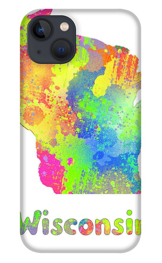 Wisconsin iPhone 13 Case featuring the digital art Wisconsin by Ali Chris
